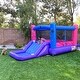 preview thumbnail 8 of 12, JumpOrange Dream Girl Commercial Grade Inflatable Bounce House Water Slide with Splash Pool for Kids (with Air Blower)
