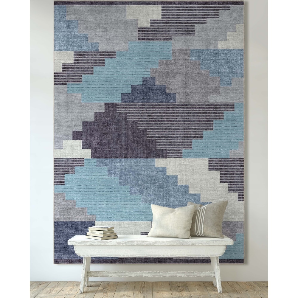 Well Woven Apollo Portsmouth Southwestern Machine Washable Area Rug