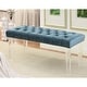 preview thumbnail 2 of 8, Bral Contemporary Fabric Tufted Accent Bench by Furniture of America