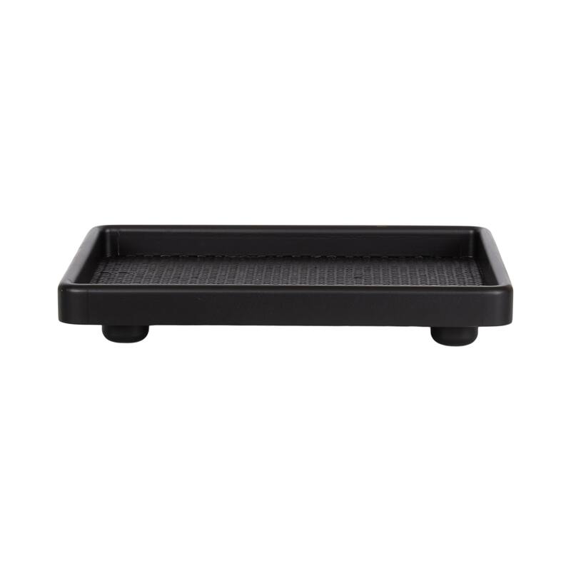 Kate and Laurel Planche Rectangle Woven Tray