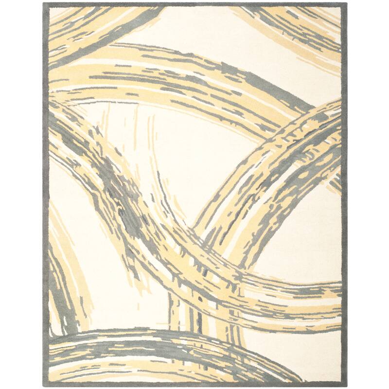 Martha Stewart by SAFAVIEH Krystelle Wool Rug - 9' x 12' - Cement