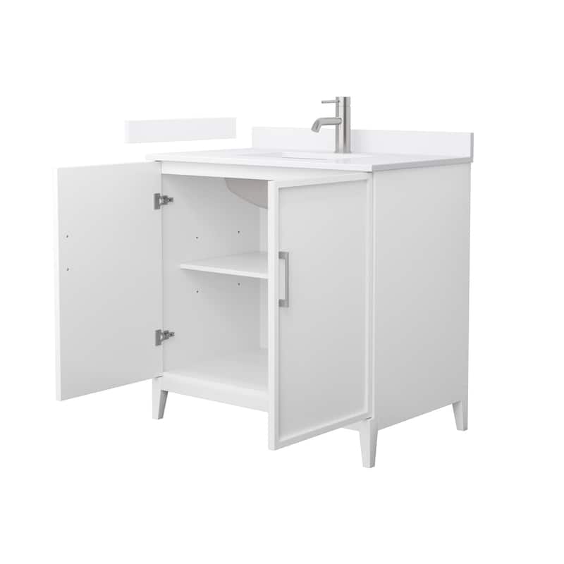 Elan 36-inch Single Vanity, Single Hole Quartz Top