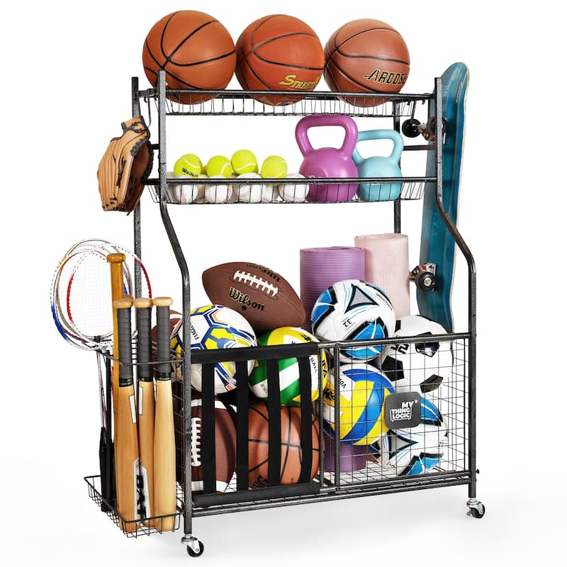 Sport Rack Sports Equipment Garage Organizer Sport Storage - 42.7''