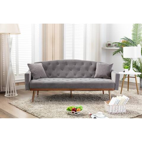 Modern Velvet Sofa with Unique Appearance and Stainless Feet
