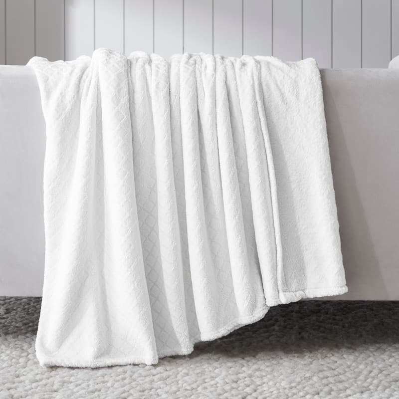 Superior Alaska Quilted Diamond Plush Fleece Blanket For Couch or Bed