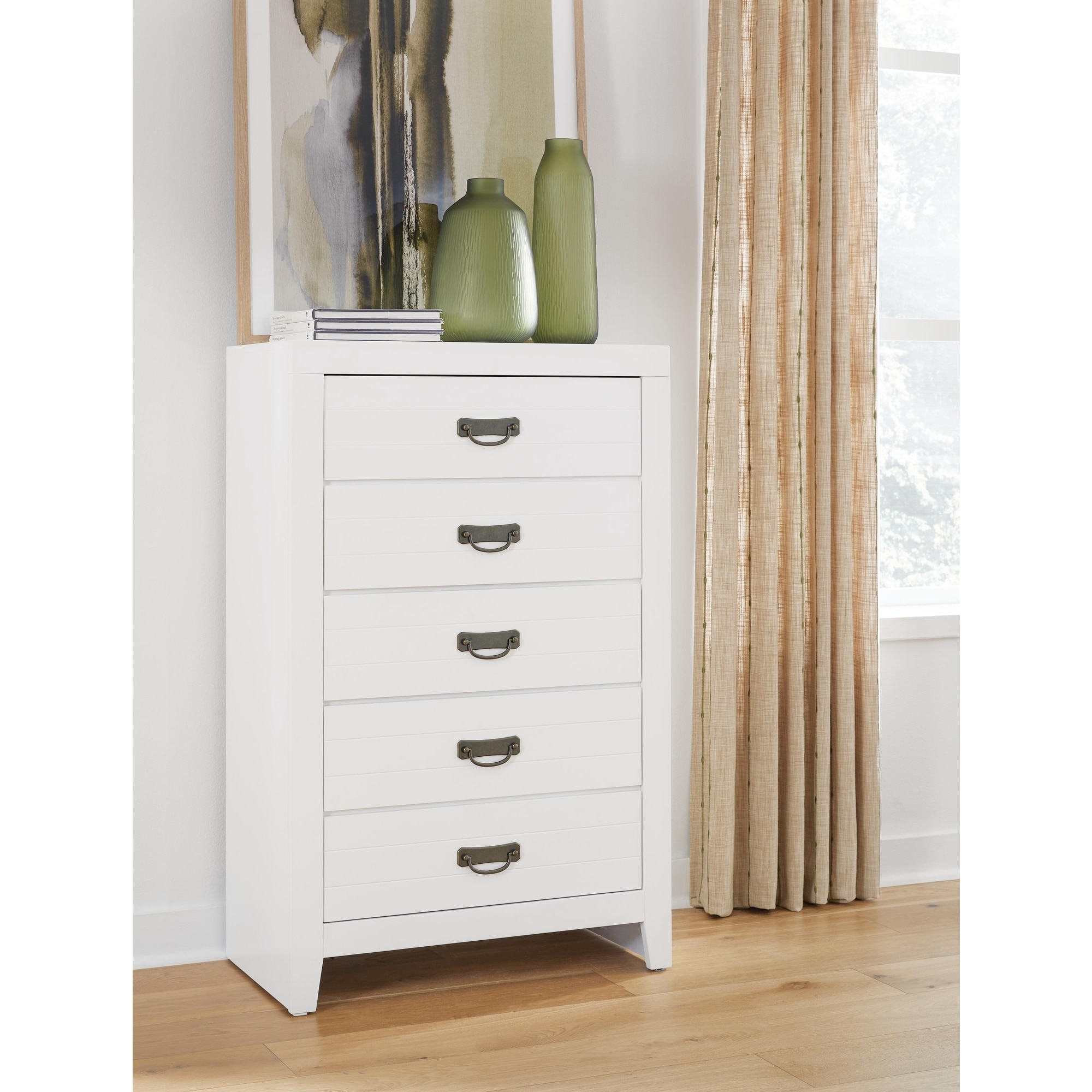 Signature Design by Ashley Binterglen White Chest of Drawers