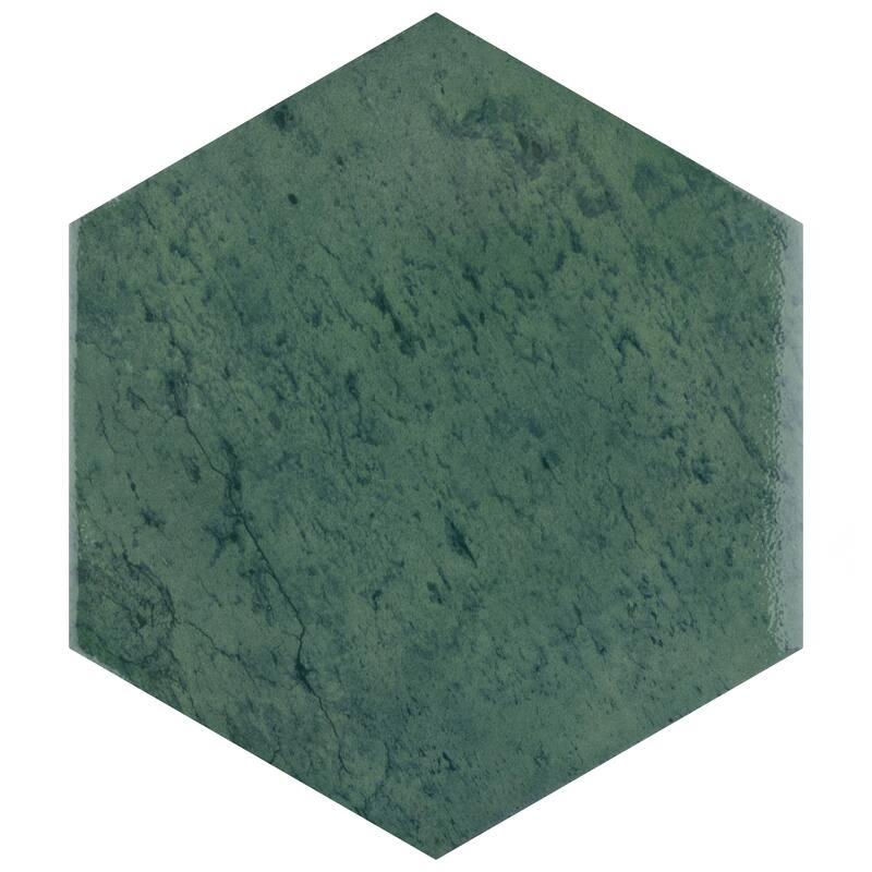 Merola Tile Capri Hex Oliva 7" x 8" Porcelain Floor and Wall Tile