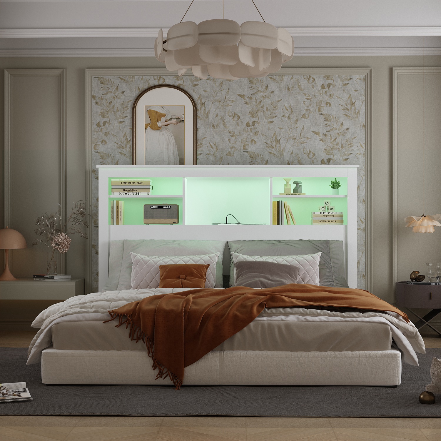 Headboard book light on sale