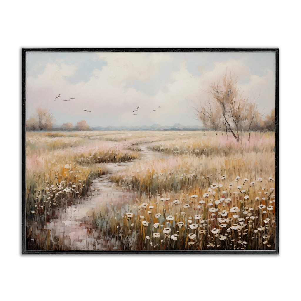 Stupell Wildflowers by Rural Path Framed Giclee Art Design By Arlington Prints