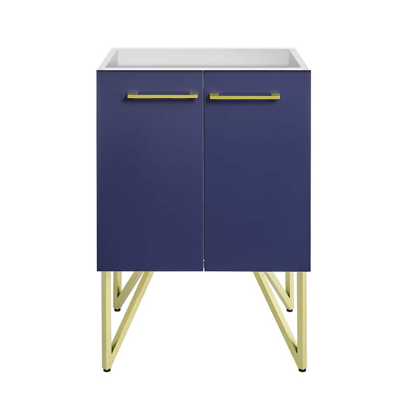 Annecy 24 Navy Blue Bathroom Vanity Cabinet Only (Sm-Bv212Nb)