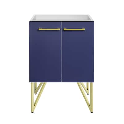 Annecy 24 Navy Blue Bathroom Vanity Cabinet Only (Sm-Bv212Nb)