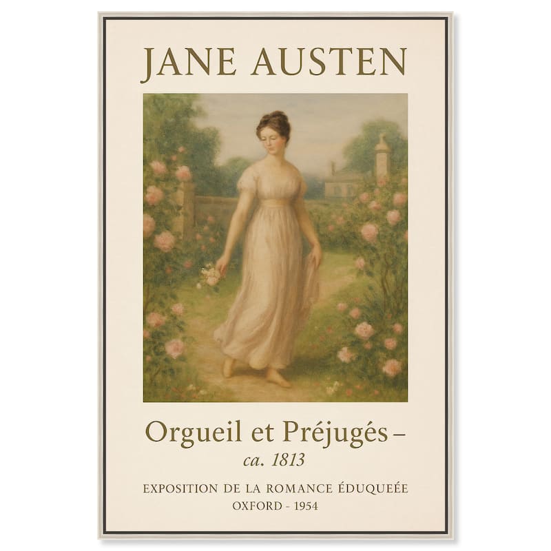 Lady in Austen's World Canvas by Art Remedy - 30" x 45" - Silver