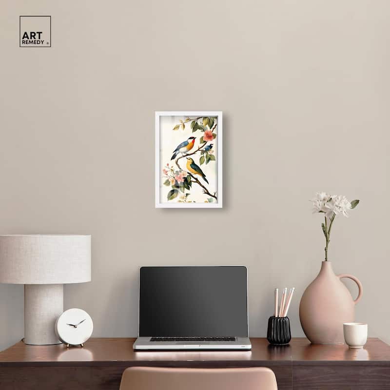 Colorful Perch Shadowbox by Art Remedy