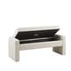 preview thumbnail 3 of 7, Madison Park Payden Cream Soft Close Storage Bench