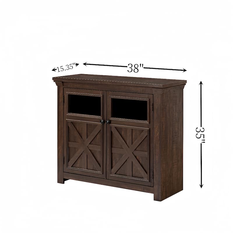 2 Doors Cabinet Large Buffet Sideboard Cabinet, Bar Wine Cabinet,Buffet Cabinet Table Coffee Bar Wine Bar Storage Cabinet