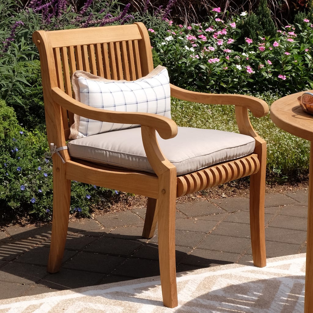Cambridge Casual Chara Outdoor Teak Wood Dining Chair with Cushion