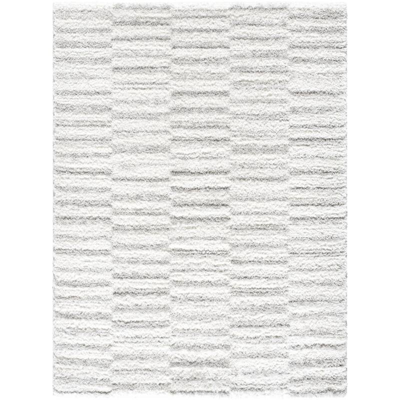 Livabliss Nomadic Modern & Contemporary Area Rug - Light Grey - 5' 3" x 7'