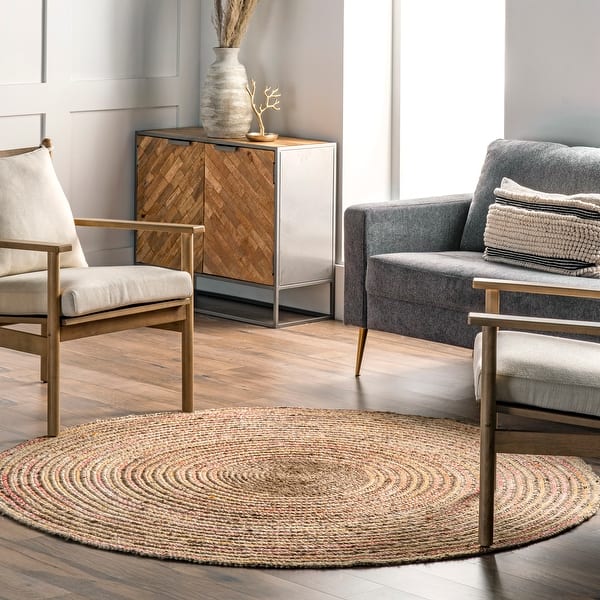 slide 2 of 33, Nuloom Draya Casual Braided Jute Area Rug