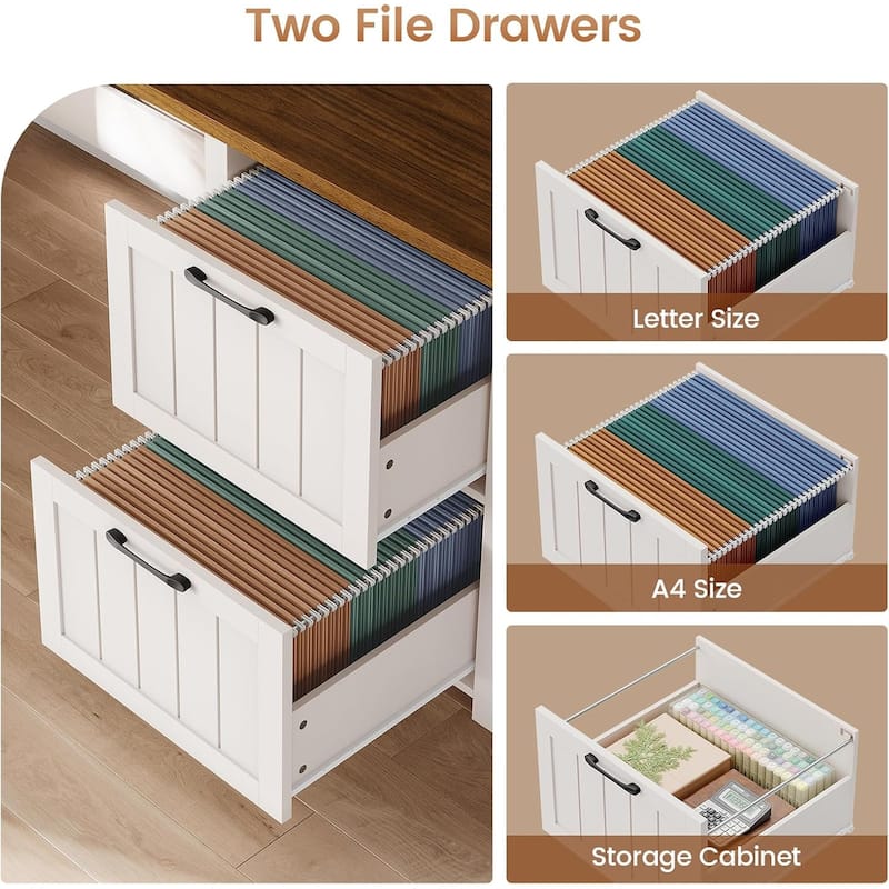 Executive L Shaped Desk Office Desk Drawers Storage Drawers Cabinet