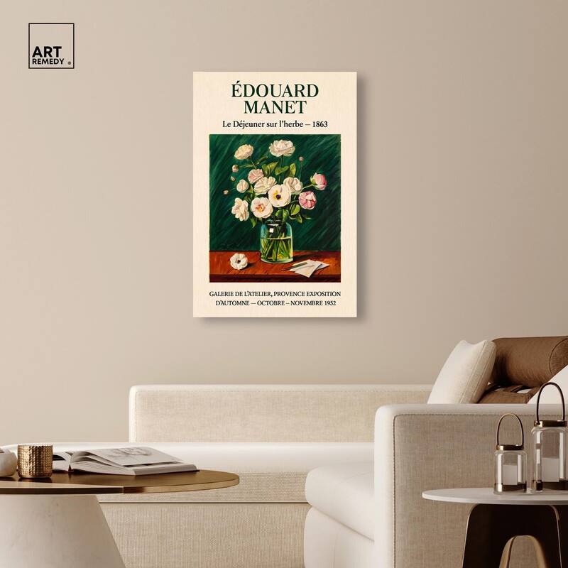 Manet's Floral Canvas by Art Remedy, Gallery Wrapped