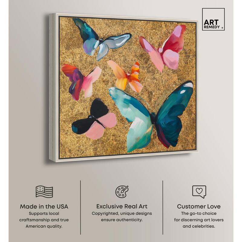 Spectrum of Wings Canvas by Art Remedy