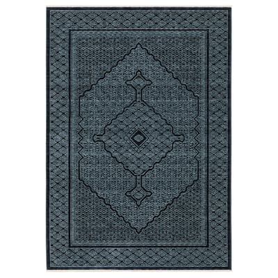 Style Haven Caiden Global Center Medallion Blue/Teal Area Rug