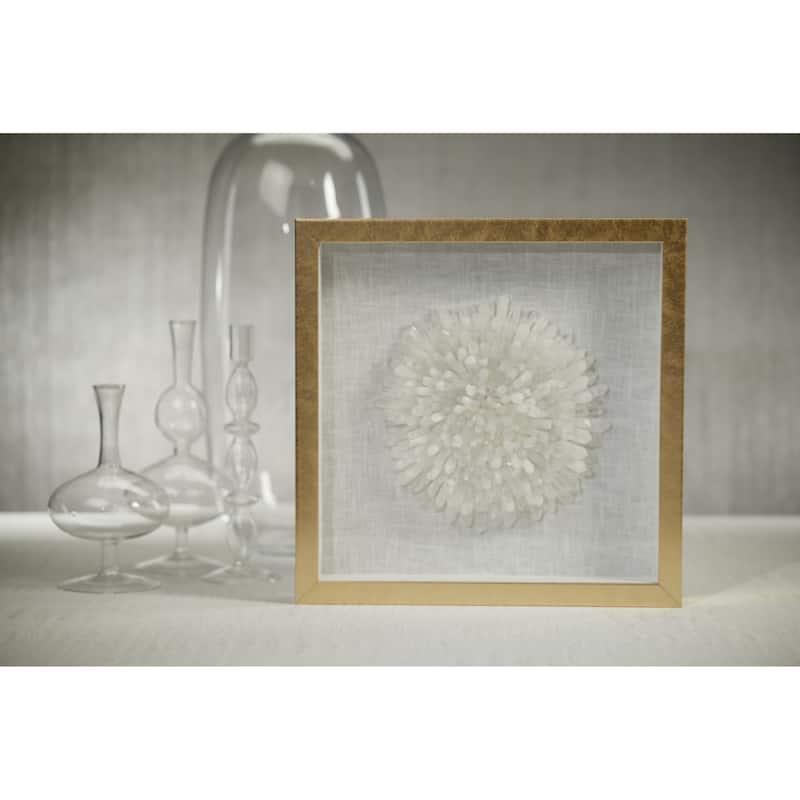 Firnley Gold Framed Crystal Flower Wall Décor