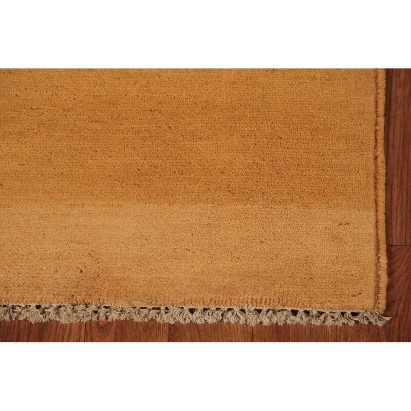 Gabbeh Oriental Rug Hand-Knotted Wool Carpet - 2'9" x 3'11"