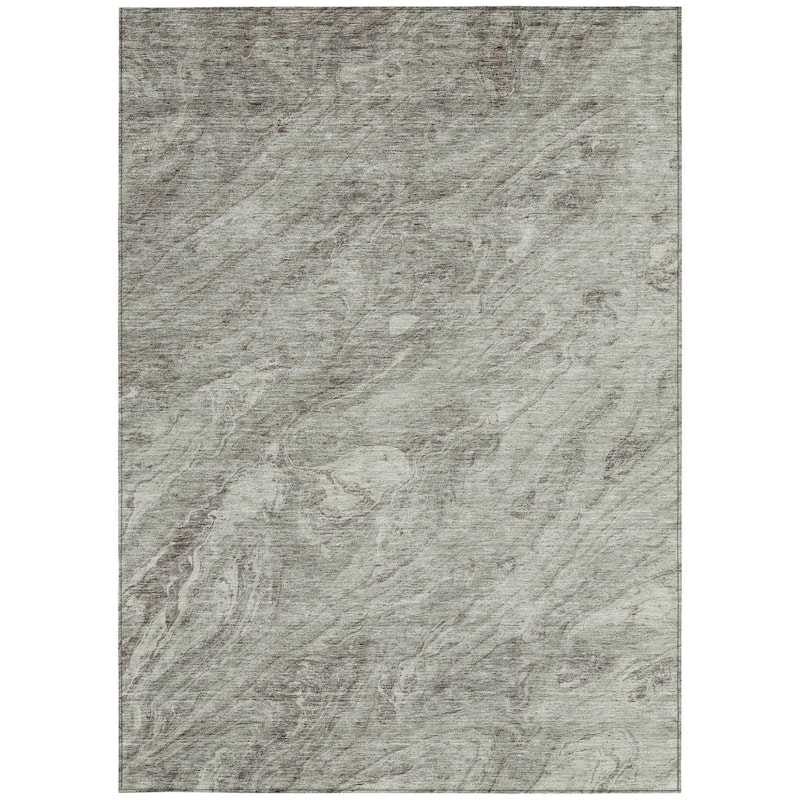 HomeRoots Abstract Transitional Rectangle Outdoor Rug