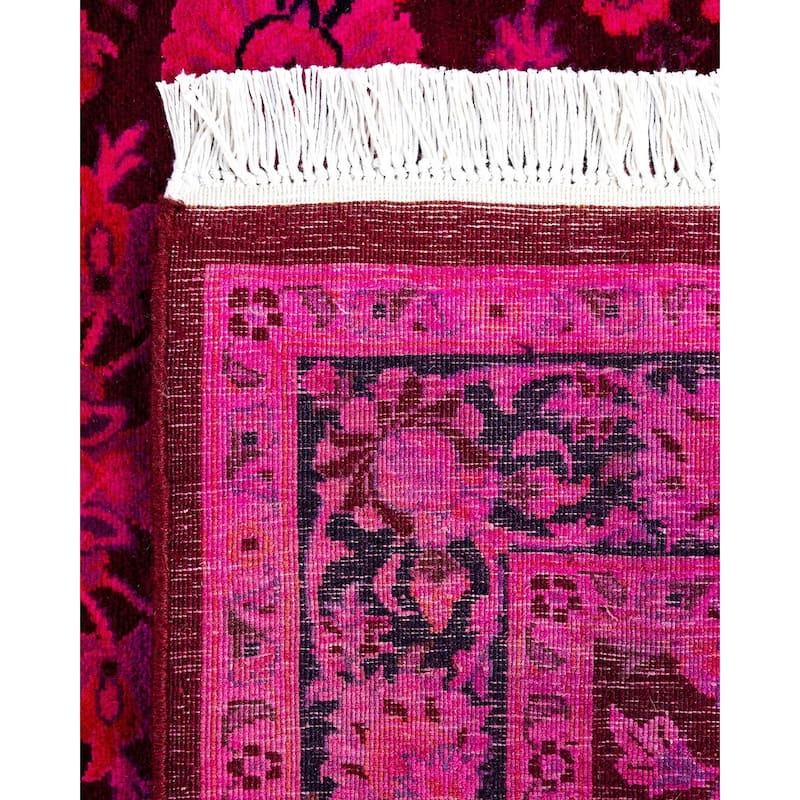 Overdyed, One-of-a-Kind Hand-Knotted Area Rug - Pink - 3' 2" x 5' 3"