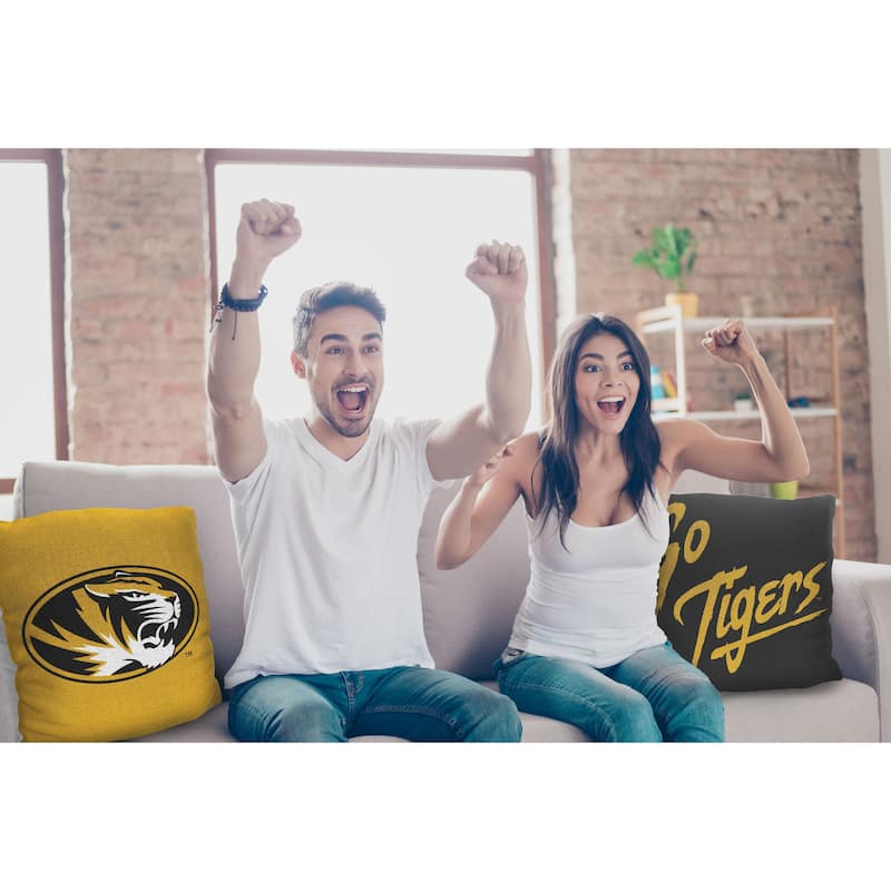 NCAA Missouri Tigers Invert 20 Inch Pillow