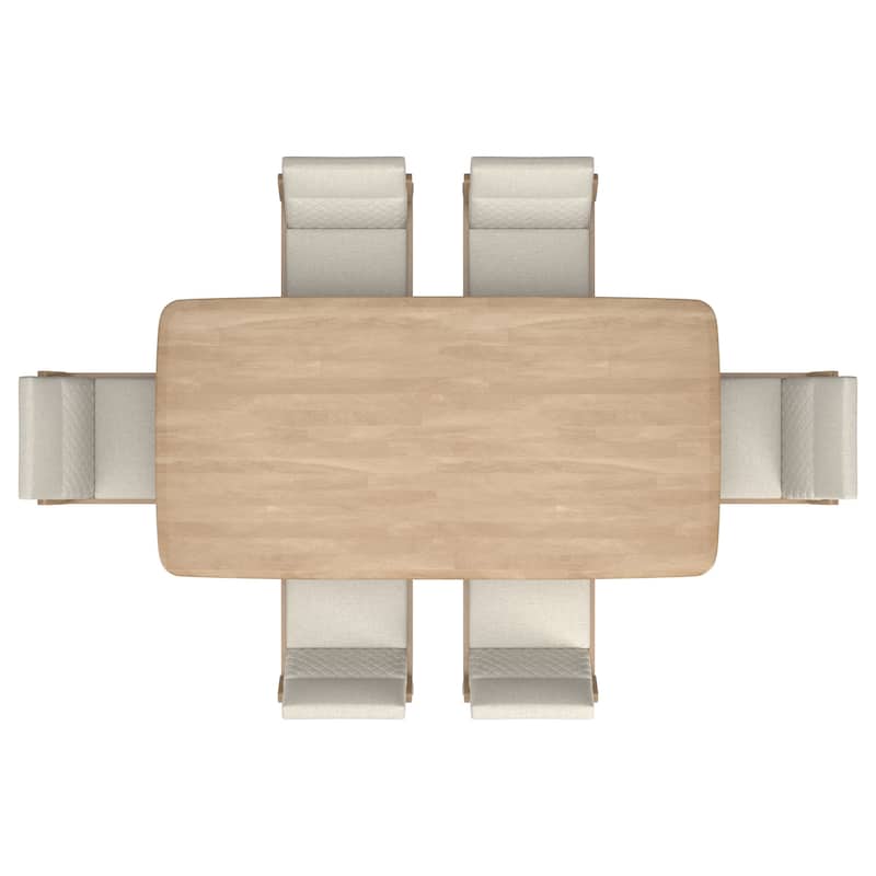 Norvik Wave Base Dining Table Set by iNSPIRE Q Modern
