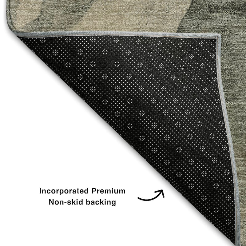 Premium Washable Super Soft Contemporary Fizal Mayfield Rug