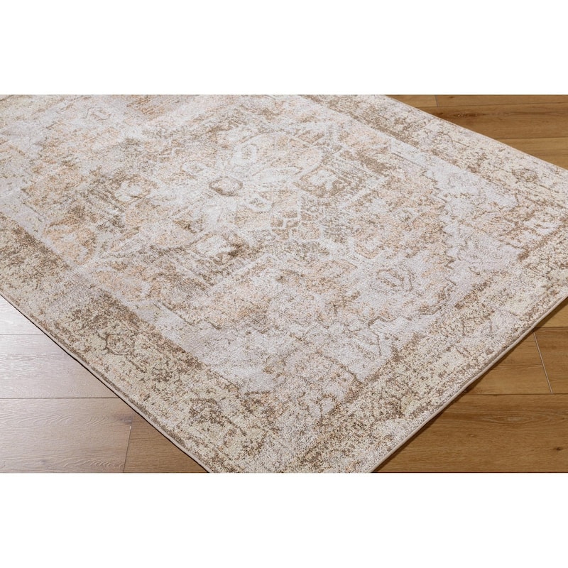 Livabliss Traditional Lillian Medallion Washable Area Rug