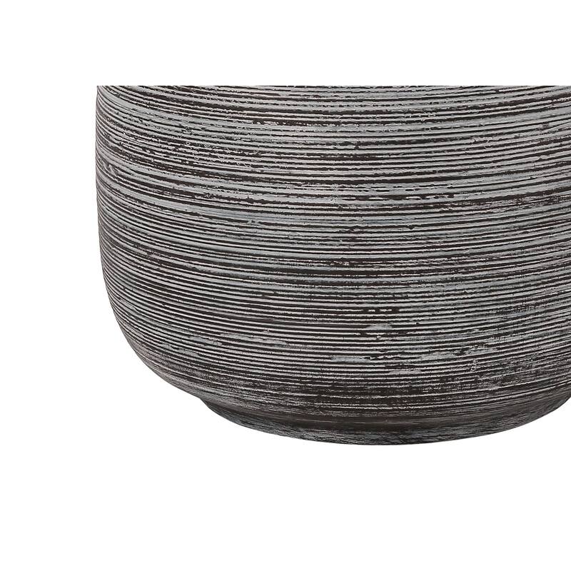 Lighting, 19"h, Table Lamp, Grey Ceramic, Ivory / Cream Shade, Contemporary