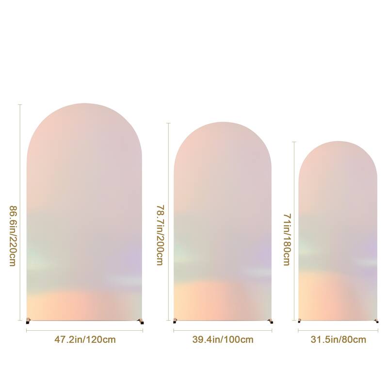 Wedding Arch Cover Double-Sided Spandex Fitted Arch Stand Covers Stretchy Backdrop Cover for Balloon Arches Birthday