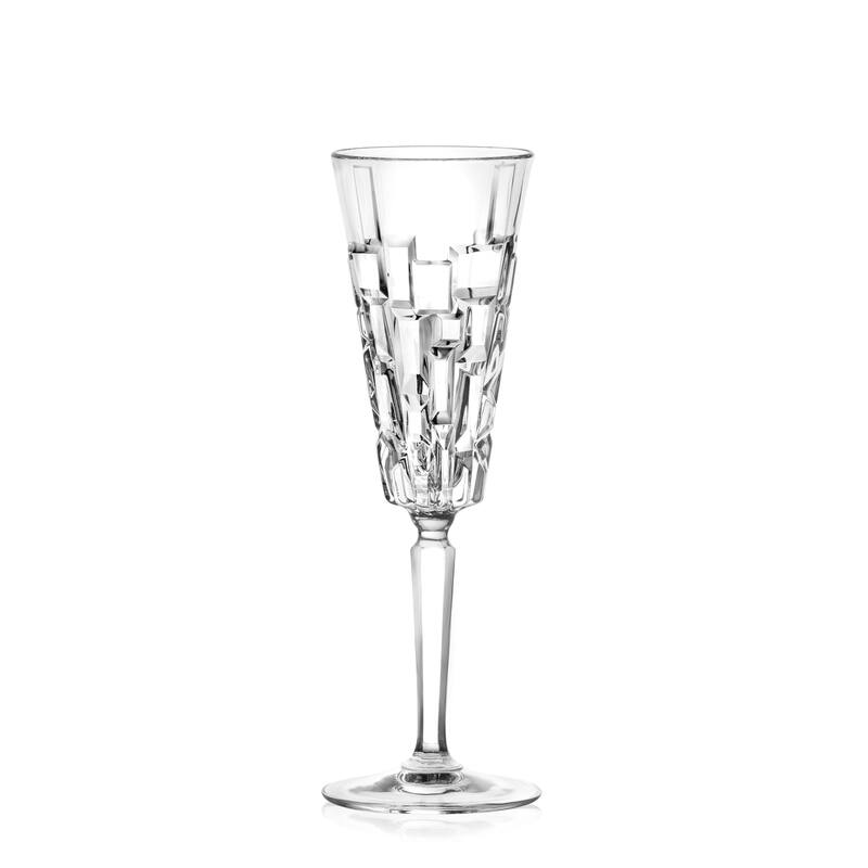 Majestic Gifts Inc. Wedding Champagne Flute Glasses - 6.3 oz, Set/6 - 2.6"
