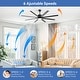 preview thumbnail 20 of 128, Sofucor 52/66/72/76/84Inch Large Ceiling Fan with Dimmable LED Light ,Remote&APP Control,8 Blades for Large Living Room,Porch