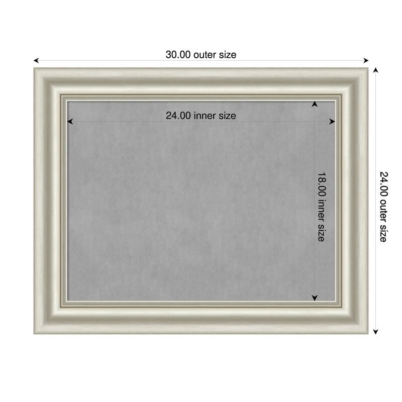 Amanti Art Sophia Gold Framed - 30 x 24 in - Sophia Silver