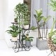 preview thumbnail 4 of 4, Tall Plant Stand 5 Tiered Iron Plant Shelf Garden Display Rack Indoor Outdoor