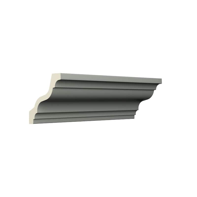 4"H x 4"P x 5 1/2"F x 96"L Harlington Crown Moulding - 1-Pack