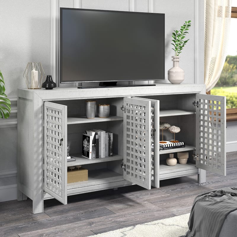 Steve Silver Raissa 70-inch Hand-rubbed Distressed Accent Cabinet