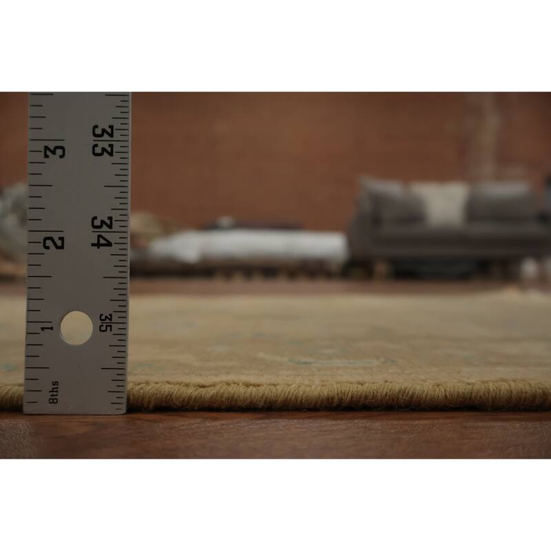 Hand Knotted Oriental 100% Wool Carpet Traditional All-Over Brown Ziegler Area Rug - 3' 0'' X 1' 11''