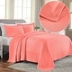 preview thumbnail 2 of 53, Superior Solitaire Cotton Decorative Bedspread Set Coral - Full
