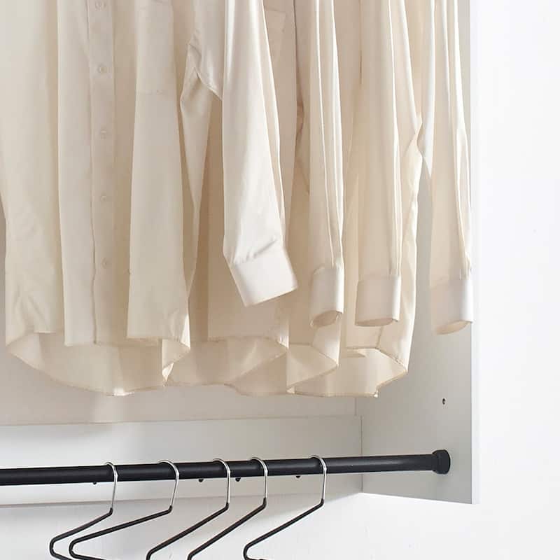 Devi Wall Mounted Wood Closet System - 13.78"D x 31.5"W x 45.28"H