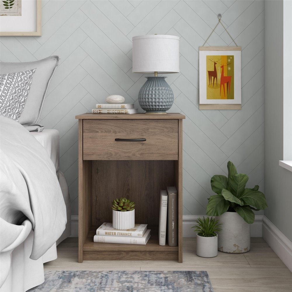 Mainstays 1 drawer nightstand discount