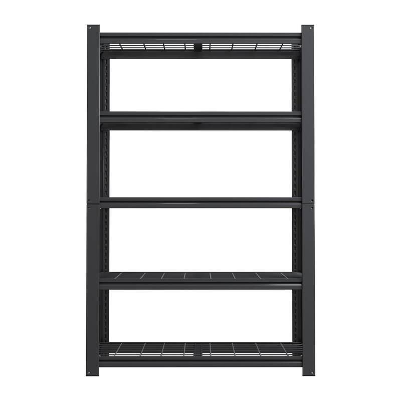 72"H 5-Tier Adjustable Heavy Duty Shelving Metal Mesh Storage Rack-Metal Shelf Organizer for Pantry, Garage, Kitchen