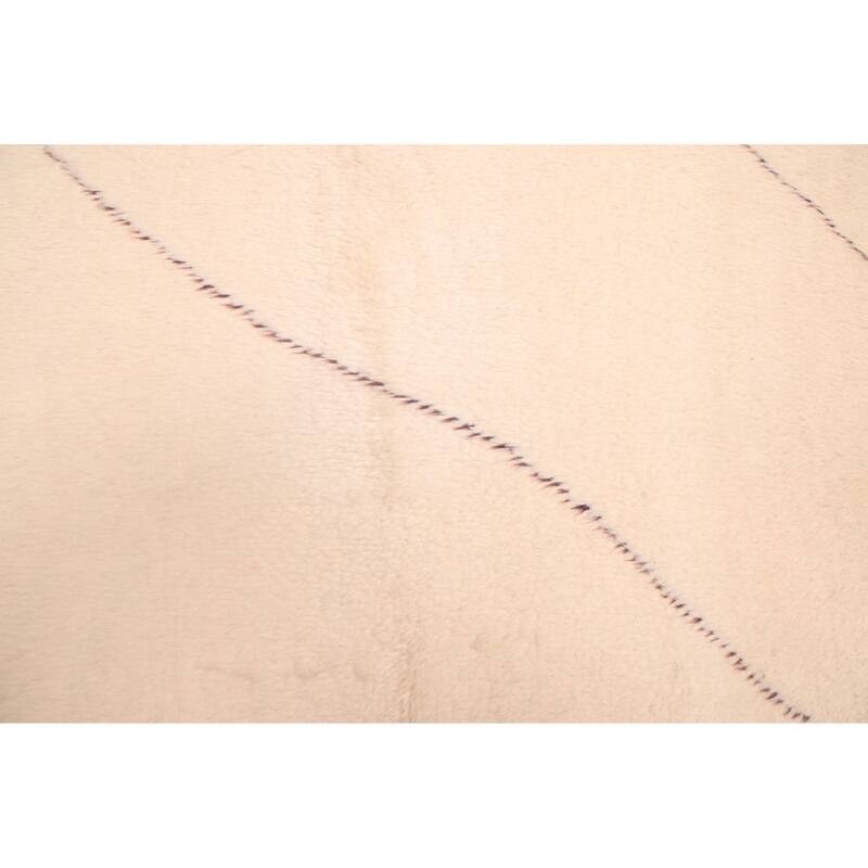 ECARPETGALLERY Hand-knotted Pak Finest Marrakesh Cream Wool Rug - 6'8 x 9'11