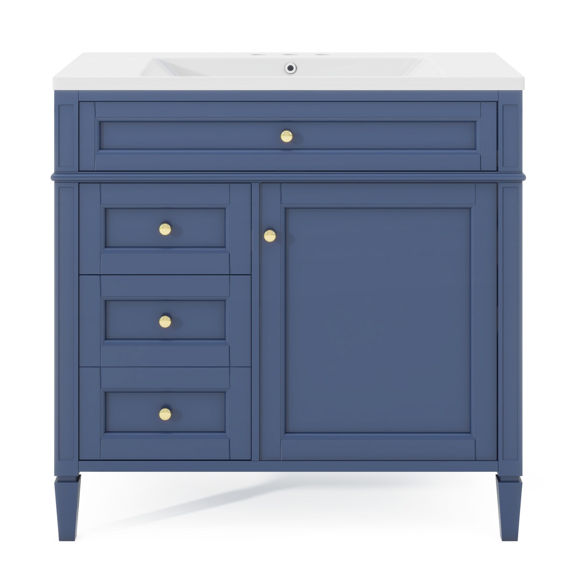 36'' Bathroom Vanity with Single Sink, Modern Bathroom