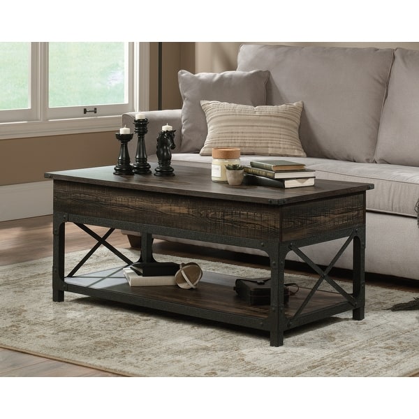 slide 2 of 6, Steel River Lift Top Coffee Table Carbon Oak